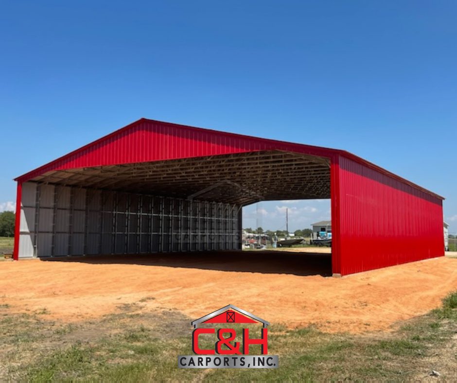 Commercial clear span steel building